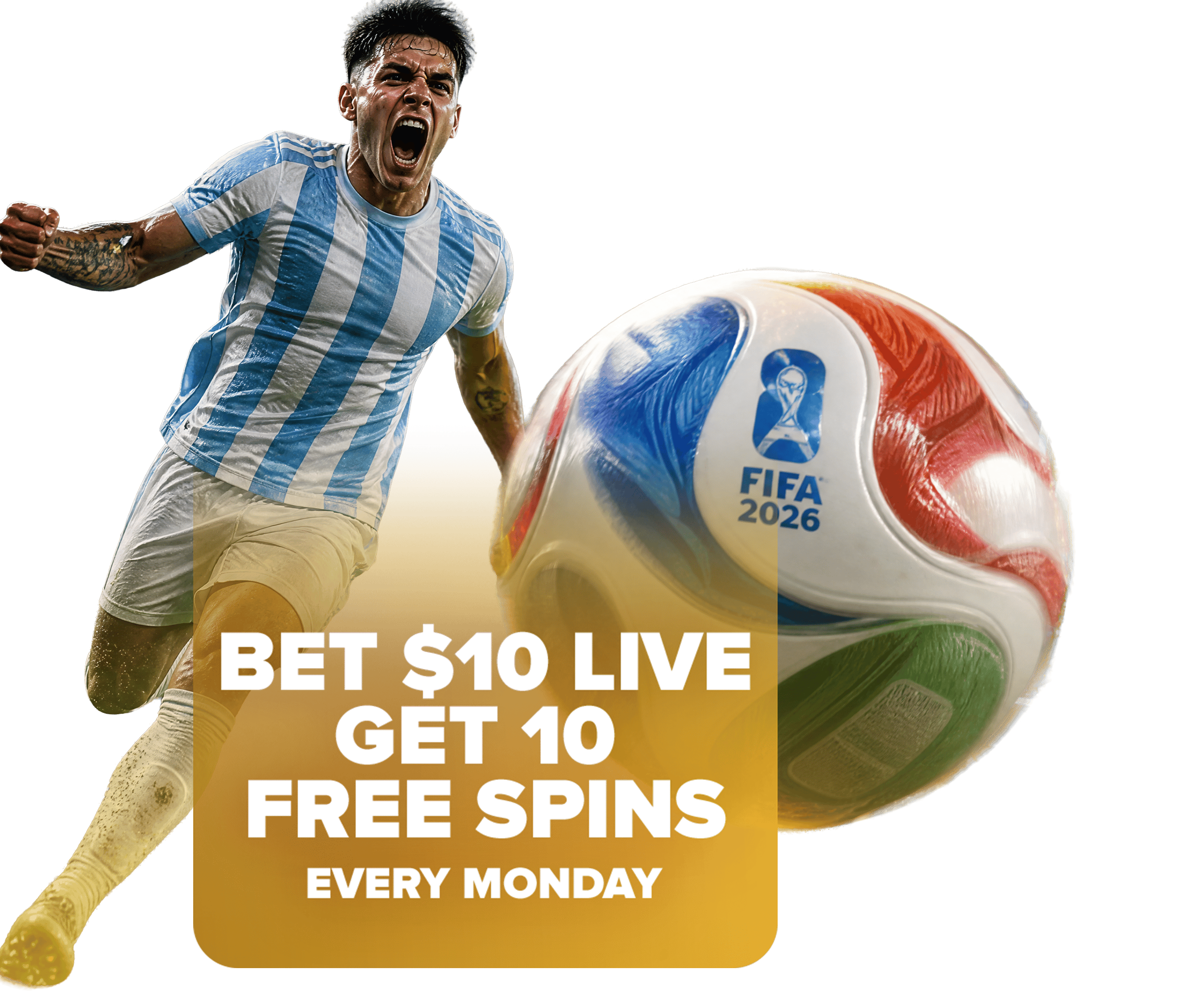 Bet Live. Get Free Spins Every Monday.